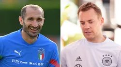 Giorgio Chiellini (Italy) and Manuel Neuer (Germany)