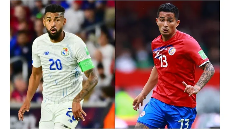 Anibal Godoy of Panama (left) and Gerson Torres of Costa Rica.