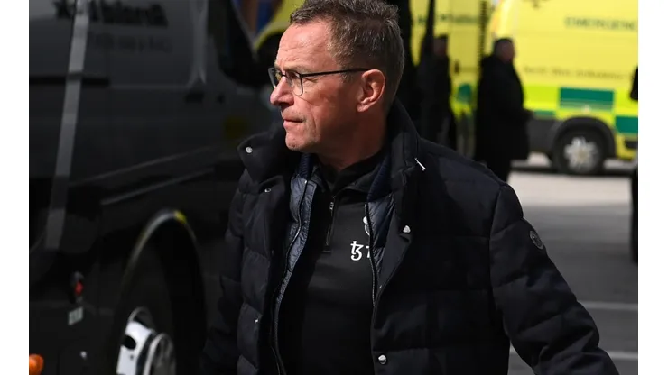 Manager Ralf Rangnick of Austria