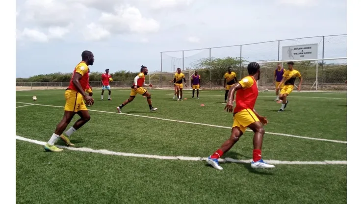 Antigua and Barbuda team in May 2022