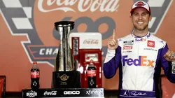 Denny Hamlin,winner of the Coca-Cola 600