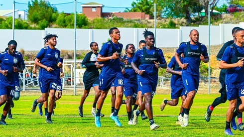 Anguilla Men's National Team in a training session