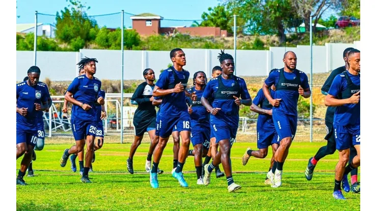 Anguilla Men's National Team in a training session