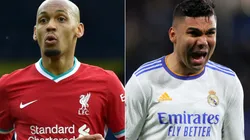 Fabinho of Liverpool and Casemiro of Real Madrid.