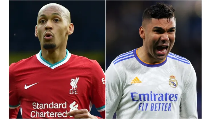 Fabinho of Liverpool and Casemiro of Real Madrid.