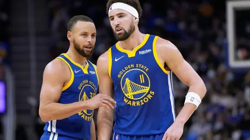 Stephen Curry and Klay Thompson