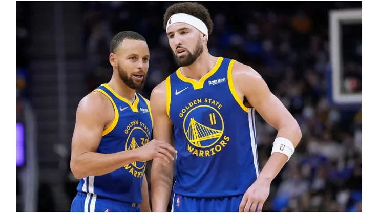 Stephen Curry and Klay Thompson