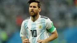 Lionel Messi, during a match in the FIFA World Cup Russia 2018