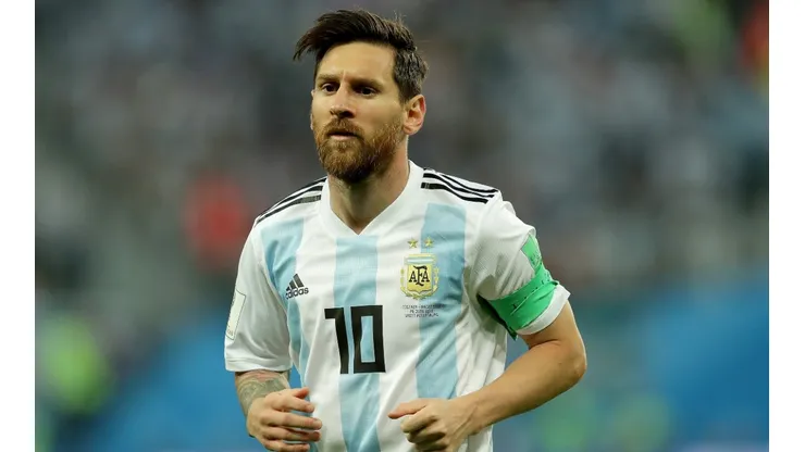 Lionel Messi, during a match in the FIFA World Cup Russia 2018