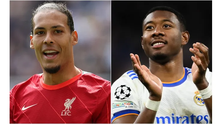 Virgil van Dijk of Liverpool and David Alaba of Real Madrid.