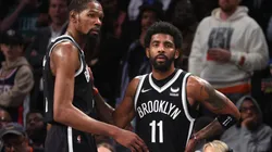 Kevin Durant (left) and Kyrie Irving.