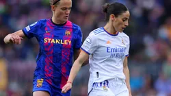 Irene Paredes of Barcelona and Esther Gonzalez of Real Madrid