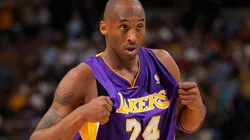 Kobe Bryant playing with the Los Angeles Lakers