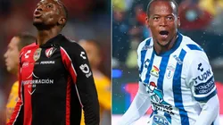 Anibal Chala of Atlas and Romario Ibarra of Pachuca