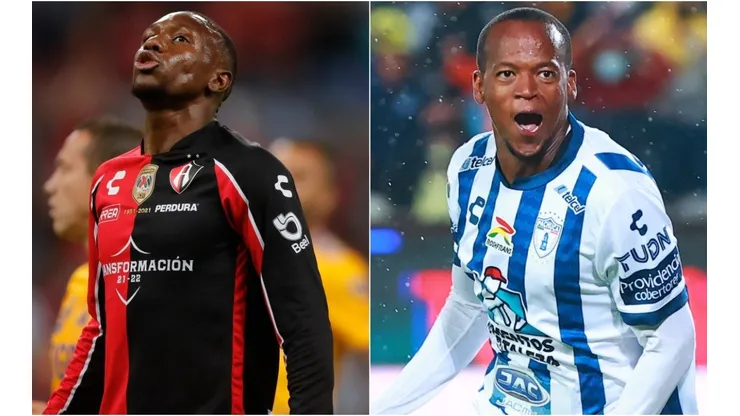 Anibal Chala of Atlas and Romario Ibarra of Pachuca