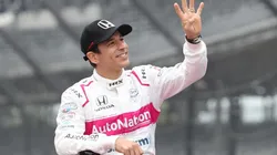 Helio Castroneves at the 105th edition of the Indy 500