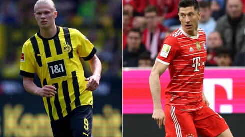 Erling Haaland (left) and Robert Lewandowski.