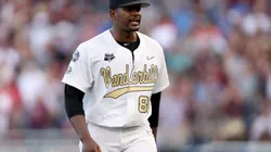 Kumar Rocker playing for Vanderbilt