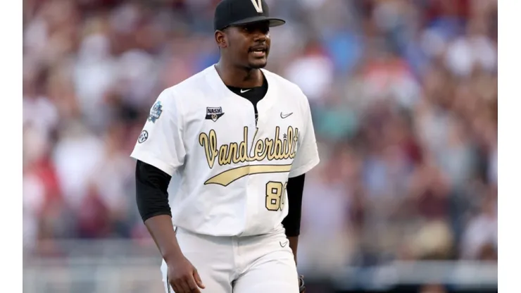 Kumar Rocker playing for Vanderbilt