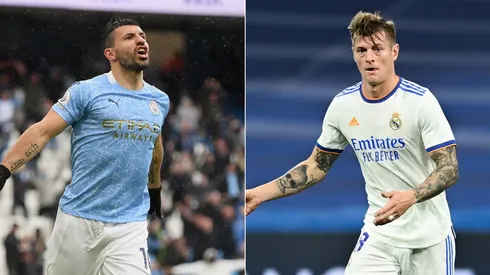 Sergio Aguero and Toni Kroos