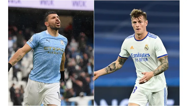 Sergio Aguero and Toni Kroos
