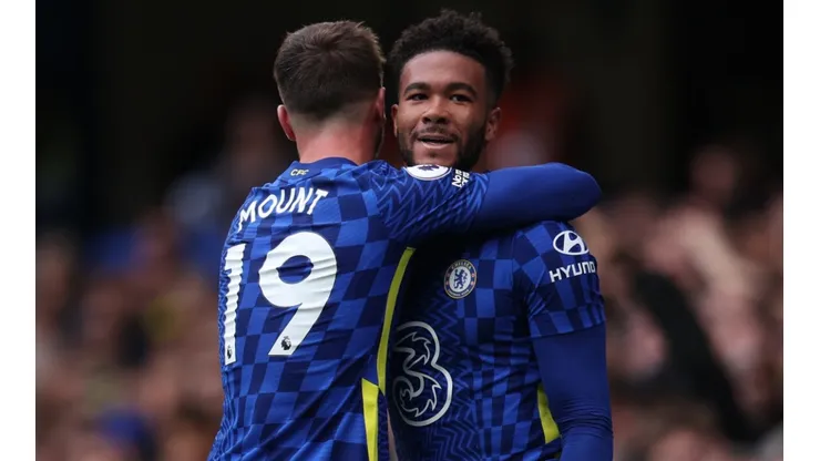 Mason Mount and Reece James of Chelsea