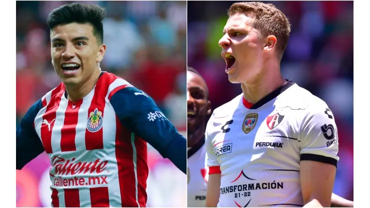 Fernando Beltran of Chivas and Julio Furch of Atlas