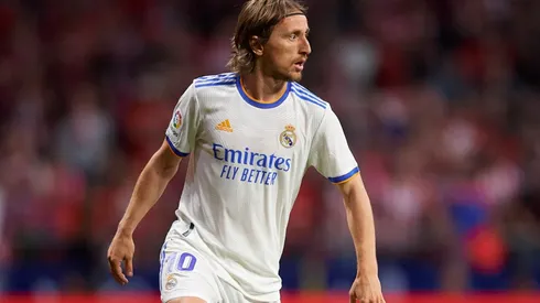 Luka Modric of Real Madrid CF in action during a La Liga match