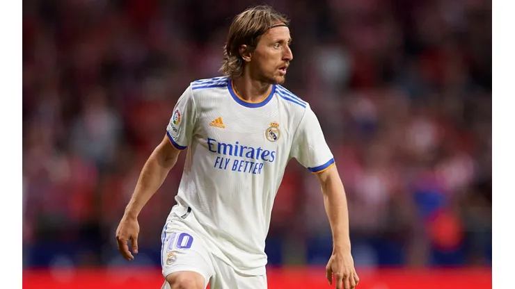 Luka Modric of Real Madrid CF in action during a La Liga match