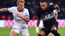 Neymar of PSG against Montpellier