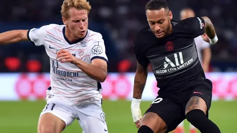 Neymar of PSG against Montpellier
