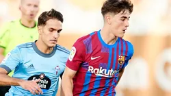 Denis Suarez of Celta de Vigo and Gavi of FC Barcelona