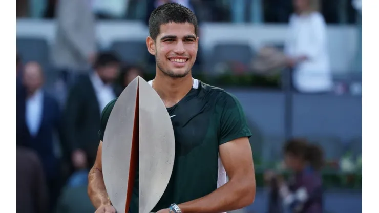 Carlos Alcaraz at the Mutua Madrid Open 2022
