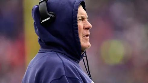 Belichick in a game against the Bills in 2021