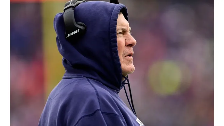 Belichick in a game against the Bills in 2021
