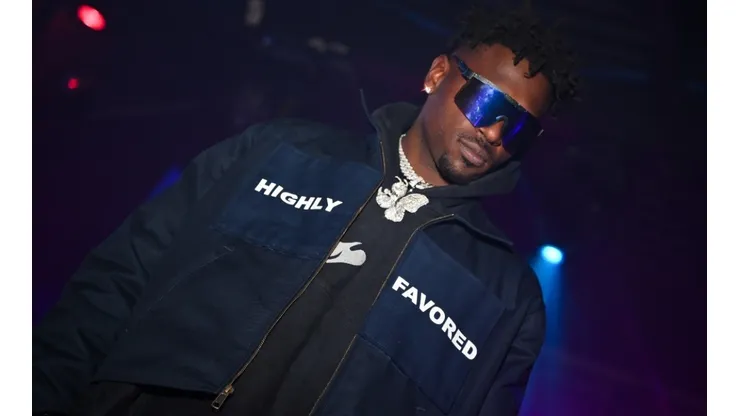 Antonio Brown attends a Party at Vision Lounge on March 4, 2022 in Atlanta, Georgia.