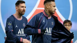 Lionel Messi and Neymar of PSG