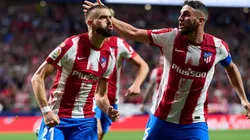 Yannick Carrasco of Club Atletico de Madrid celebrates after scoring