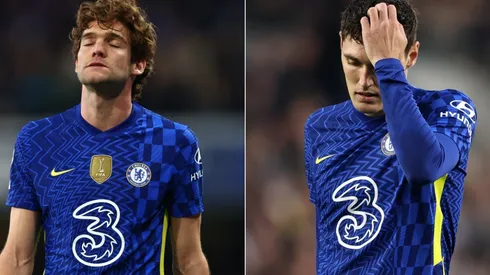 Marcos Alonso and Andreas Christensen of Chelsea