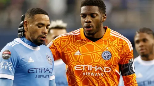 Alexander Callens and Sean Johnson of New York City