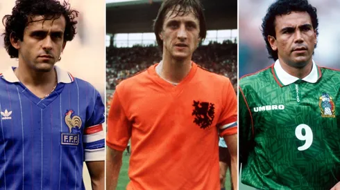 Michel Platini, Johan Cruyff and Hugo Sanchez, soccer legends that could not win a FIFA World Cup