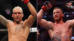Charles Oliveira (L) and Justin Gaethje (R)