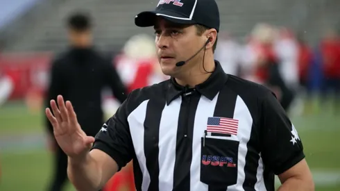 USFL official during a game in 2022