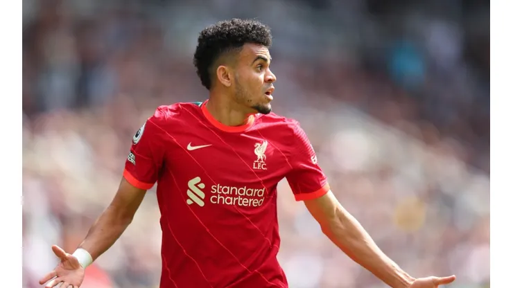 Luis Diaz of Liverpool during a Premier League match