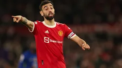 Bruno Fernandes of Manchester United during the Premier League match between Manchester United and Chelsea