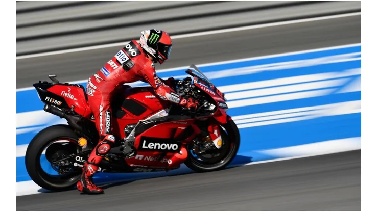 Francesco Bagnaia during qualifying at Circuito de Jerez