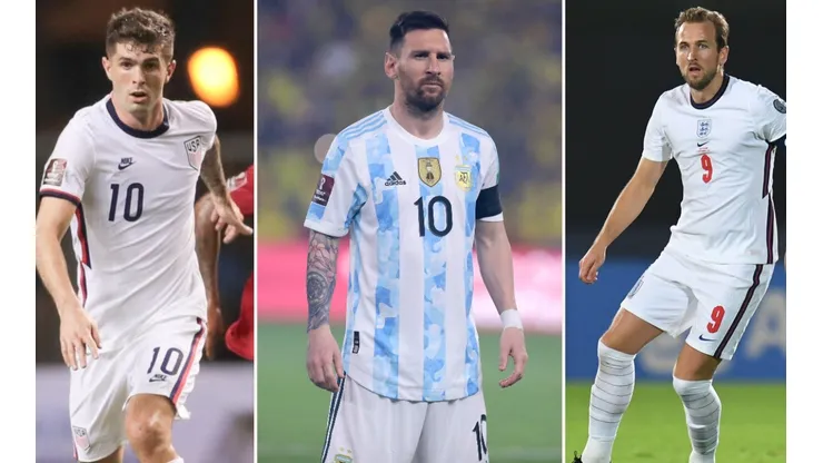 Christian Pulisic, Lionel Messi and Harry Kane's National Teams arouse a lot of interest in the fans