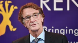 Jim Ratcliffe CEO of INEOS and senior executives attend a press conference at the Grangemouth plant
