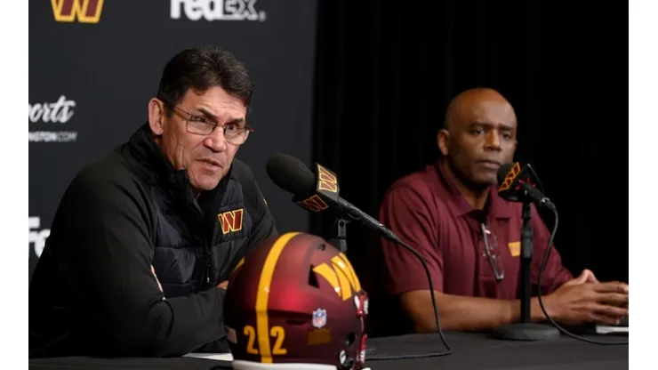 Rivera and General Manager Mayhew at the Pre-draft press conference