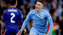 Phil Foden celebrates his goal against Real Madrid.